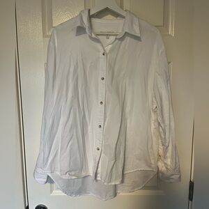 Denim forum button down cotton shirt - size M